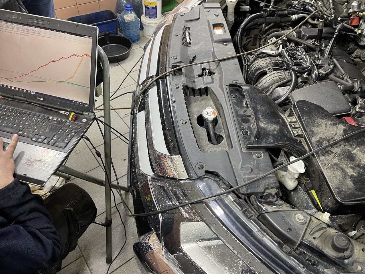 Пример работы по ультразвуковой чистке форсунок в автосервисе Injector.UA Киев