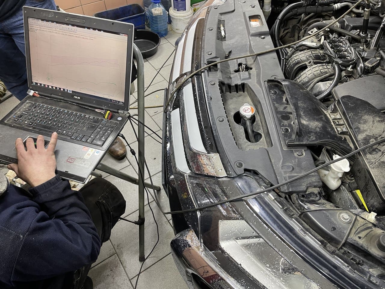 Пример работы по ультразвуковой чистке форсунок в автосервисе Injector.UA Киев